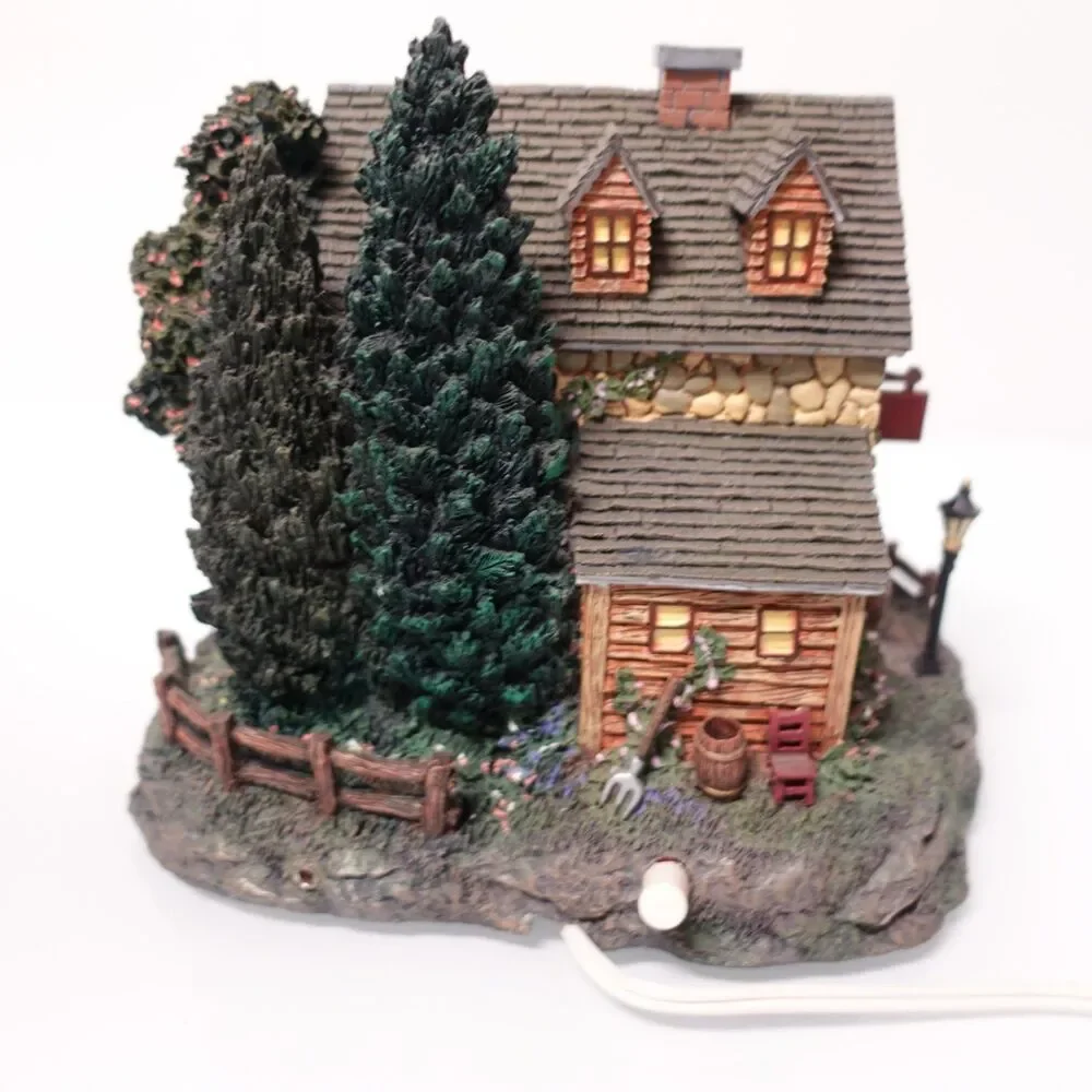 Hawthorne Village Seaside Thomas Kinkade Stonebrook Mill COA Lighted 79734